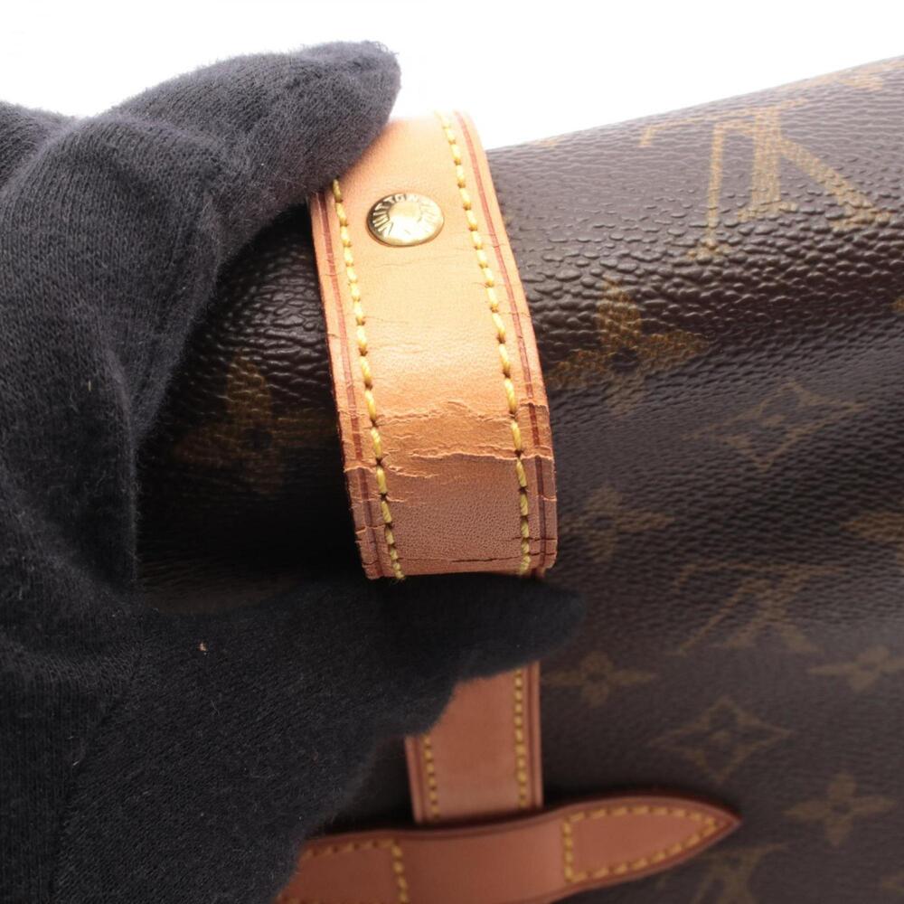 LOUIS VUITTON Authentic Brown Monogram Leather Shoulder Bag - Picture 8 of 10